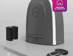 Умный привод для откатных ворот ALUTECH Roteo RTO-500MKIT-Sm + беспроводные фотоэлементы LM-LB + рейка ROA8 (5 шт.)